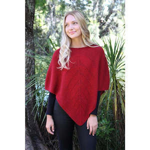 Possum Merino Lace Poncho 9980