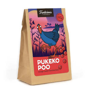 Gift: Sweets Pukeko Poo Orange Coated Chocolate Balls