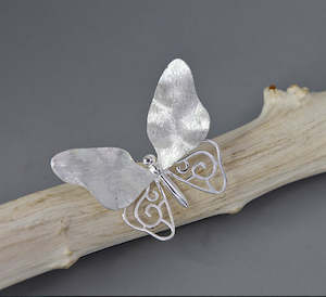 Sterling Silver Butterfly Brooch