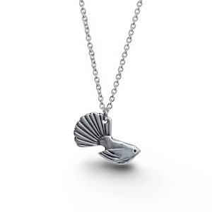 Sterling Silver Pendant - Fantail (In a Gift Box)