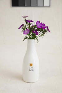 White Bud Vase Sunshine