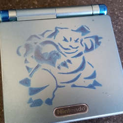 10. Blastoise Themed Gameboy Advance SP