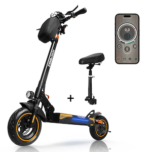 750W 45KM/H 10inch Tubeless Tire Seated Turning Indicator Folding Electric Scooter T4-A