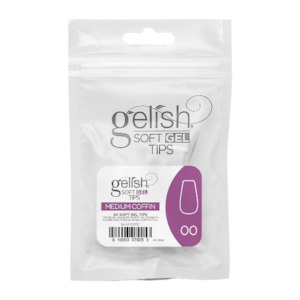 Soft Gel Tips Gelish Soft Gel: REFILL #0 Medium Coffin