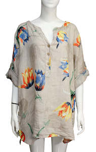 Anne + Kate Italian Water Lilly Linen Top