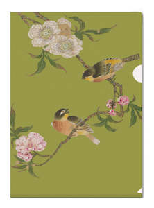 Bekking & Blitz: Bekking & Blitz L Folder Album of birds and flowers (green)