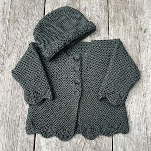 Yarn: Kiwi Stitch & Co Bobbie Cardigan & Hat Knitting Pattern