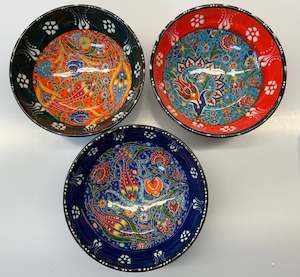 Turkish Hand Painted 16cm Ceramic Bowl