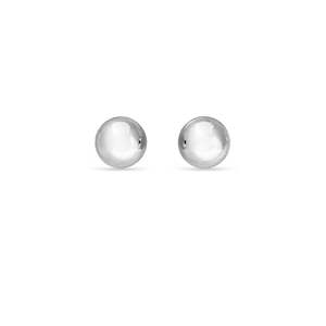 Ear Sense Earring WBA-28 8mm Silver Ball Stud Earrings