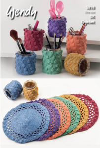 Knitting Needles And Crochet Hooks: Wendy Place Mats and Pot Covers DK Crochet Pattern #5898