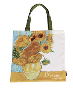 Reusable Shopping Bags: Art Shopping Bag Van Gogh Sunflowers