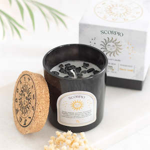 Zodiac Gemstone Candle - Scorpio