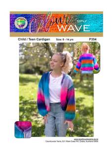 Countrywide Colourwave P354 Child/Teen Cardigan 12ply Pattern