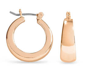 Ear Sense Hypoallergenic Earrings: Ear Sense Earrings F3-3186R Rose Gold Hoops