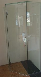 965 965 2000mm Diamond Frameless Shower