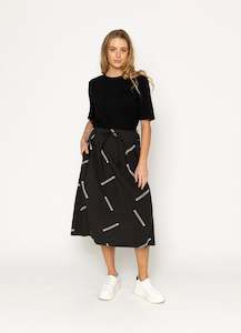 Finn Skirt | Black Pattern