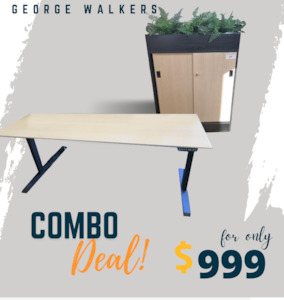 COMBO DEALS - Electric Desk and Planter Cupboard  Default