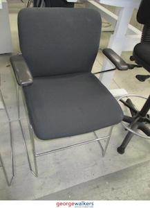 Second hand furniture: PR5518 - Black Furnware Sebel Reception Chair