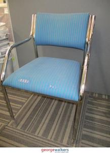 Second hand furniture: PR5339 - Blue Reception Chair