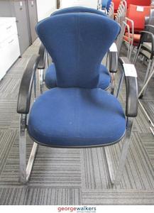 Second hand furniture: PR5626 - Blue Reception Chair