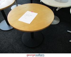 PR5447 - American Ash/Matte Black  Round Table