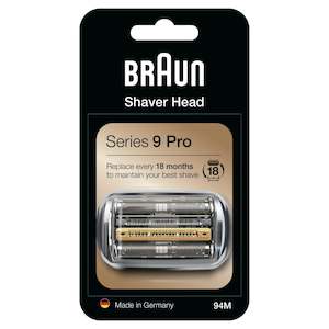 Braun Series 9 Cassette 94M replacement head silver 94MCAS - For all Series 9 Braun shavers