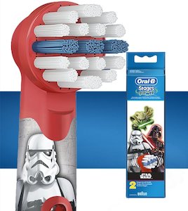 Braun: Oral-B stages Kids Brush head replacement 2 Star Wars – 2 pack EB10-2S