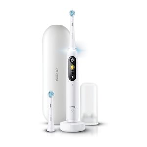 Braun Oral-B iO Series 8 Electric Toothbrush, White Alabaster IOS8W