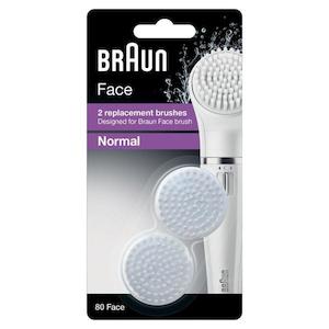 Braun SE80 Face Exfoliation Brush 2 pack SE80FACE