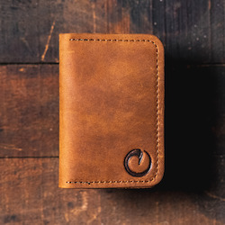 THE RAW EDGE BIFOLD WALLET - WHISKEY