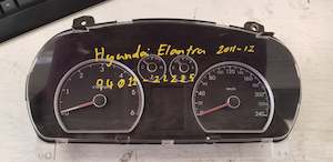 Hyundai Cluster: Hyundai Elantra  11-12