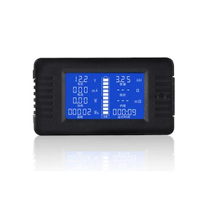 Test Equipment And Diagnostic Tools: 50A LCD Display DC Battery Monitor Meter 200V