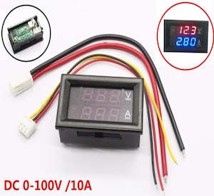 Test Equipment And Diagnostic Tools: J4A-M-DSN-VC288 Digital LED voltmeter current meter Panel 100v 10amp