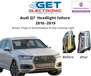 Repair Headlights Day Time Runners: Audi Q7 Headlight  Repair 2016 - 2019