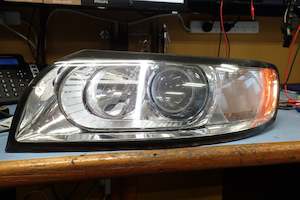 Repair Headlights Day Time Runners: Volvo v50 LED city light, day time runner DRL repair.