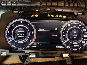 Repair Instrument Clusters Dash Boards Repairs: VW Golf Full LCD Instrument cluster - No Sound