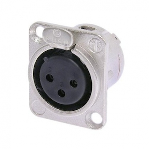 Neutrik NC3FD-L-1 female panel mount XLR connector