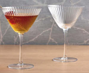 Set of 2 Martini / Cocktail Glasses