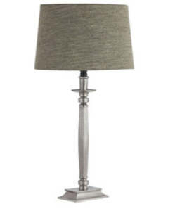 Lamps 1: Nickel Lamp with Shade