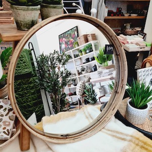 Bamboo Frame Mirror