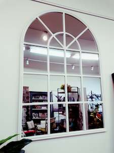 Cream arch mirror