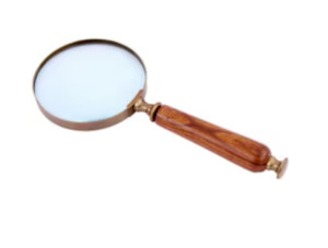 Magnifying Glass - Wood/Brass