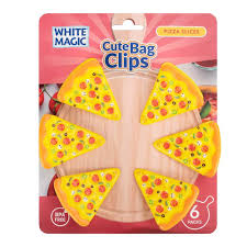 WHITE MAGIC Bag Clips Pizza