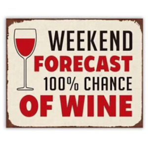 Retro Sign - Weekend Forecast