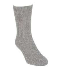 Lothlorian Possum Merino Rib Socks Silver