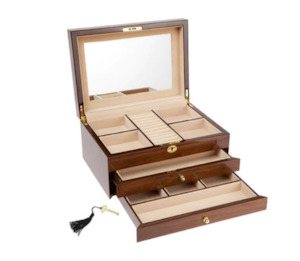 Gift: Walnut Jewellery Box 14'