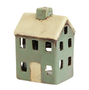 Alsace Tea Light Petite House Blue