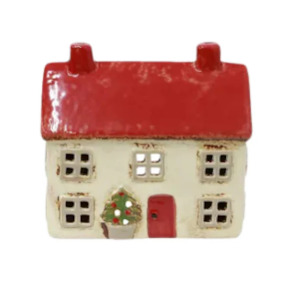 Gift: Alsace Tea Light Cottage Christmas Stone