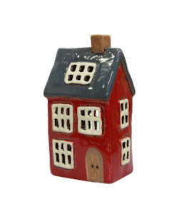 Gift: Alsace Tea Light House Navy Roof