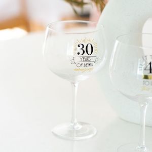 Splosh Celebration 30th Balloon Glass